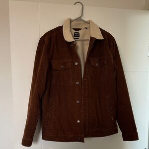 PrAna corduroy jacket with Sherpa lining